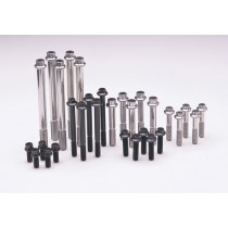 1/4"-28 x 2.500 hex black oxide bolts